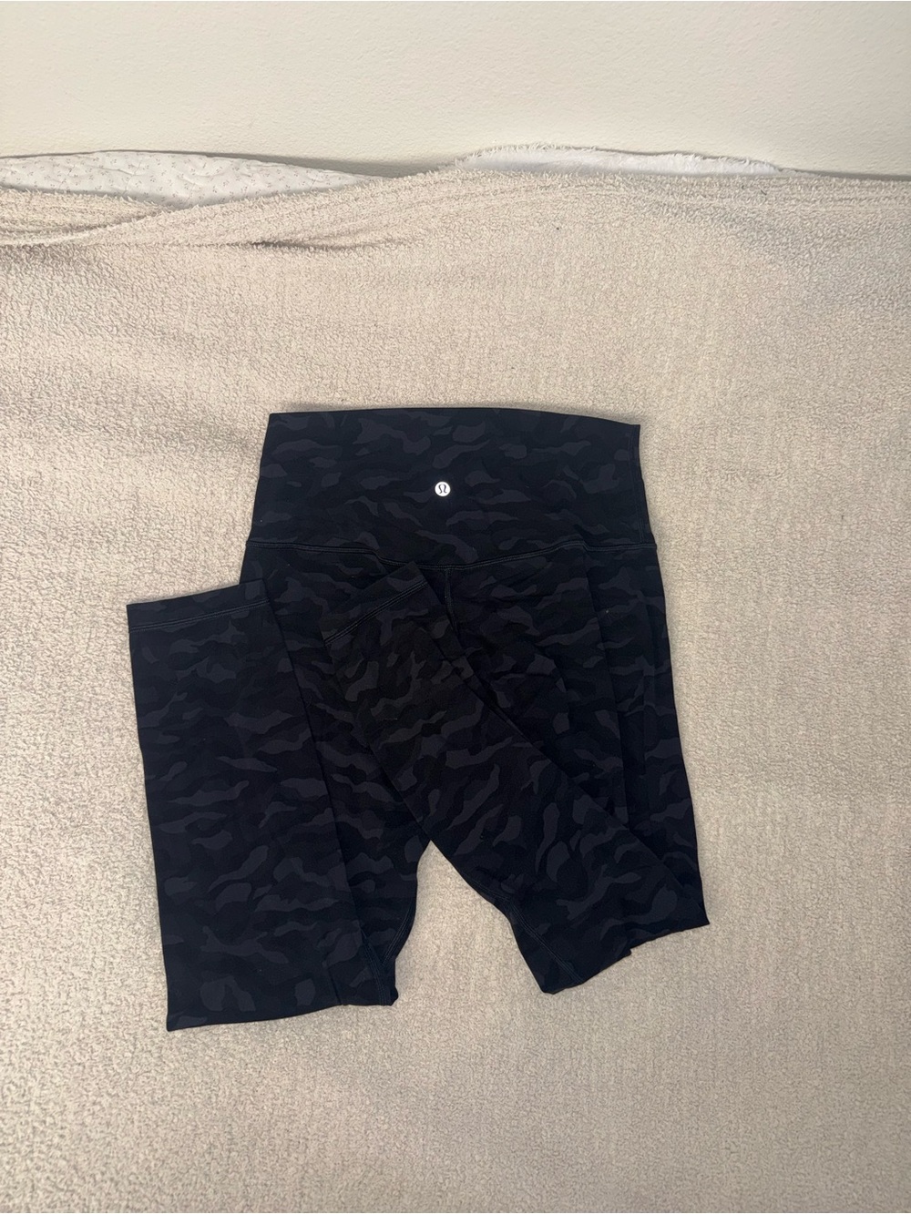 lululemon athletica Black Camouflage High-Rise Leggings